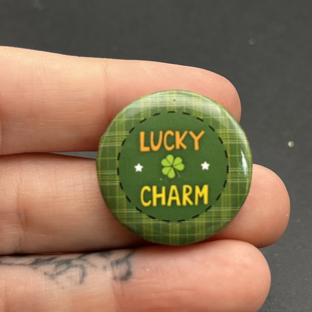 Lucky‎ Charm Tiny Button Pin